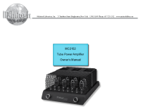 McIntosh MC2152 - Owners manual 